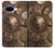 S3927 Boussole Horloge Gage Steampunk Etui Coque Housse pour Google Pixel 9a
