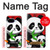 S3929 Panda mignon mangeant du bambou Etui Coque Housse pour Google Pixel 9a