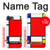 S0157 Composition Rouge Bleu Jaune Etui Coque Housse pour iPhone 16e