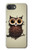 S0360 café Chouette Etui Coque Housse pour iPhone 16e, 17e