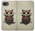 S0360 café Chouette Etui Coque Housse pour iPhone 16e