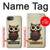S0360 café Chouette Etui Coque Housse pour iPhone 16e