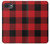 S2931 Rouge Buffle motif de vérification Etui Coque Housse pour iPhone 16e