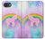 S3070 Arc en ciel pastel ciel Licorne Etui Coque Housse pour iPhone 16e, 17e