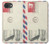 S3551 Art de l'millésimé de la poste enveloppe aérienne Etui Coque Housse pour iPhone 16e, 17e