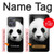 S1072 Panda Etui Coque Housse pour Motorola Moto G Power (2025)