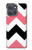 S1849 Rose Noir Chevron Zigzag Etui Coque Housse pour Motorola Moto G Power (2025,2026)