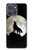 S1981 Loup hurlant à la lune Etui Coque Housse pour Motorola Moto G Power (2025)