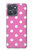 S2358 Rose à pois Etui Coque Housse pour Motorola Moto G Power (2025,2026)
