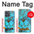 S2685 Aqua Turquoise imprimé graphique Gemme Etui Coque Housse pour Motorola Moto G Power (2025)