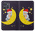 S2849 Mignon Lune Nuit Sleepy Chouette Etui Coque Housse pour Motorola Moto G Power (2025)