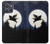 S3289 Cochon Volant Pleine Lune Nuit Etui Coque Housse pour Motorola Moto G Power (2025,2026)