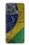 S3297 Brésil Drapeau graphique Football Millésime Etui Coque Housse pour Motorola Moto G Power (2025)