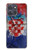 S3313 Croatie Drapeau graphique Football Millésime Etui Coque Housse pour Motorola Moto G Power (2025)