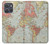 S3418 Carte du monde millésimé Etui Coque Housse pour Motorola Moto G Power (2025,2026)