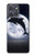 S3510 Dauphin Lune Nuit Etui Coque Housse pour Motorola Moto G Power (2025,2026)