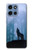 S0935 Loup Hurlant dans la forêt Etui Coque Housse pour Motorola Moto G 5G (2025)