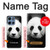 S1072 Panda Etui Coque Housse pour Motorola Moto G 5G (2025)
