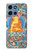 S1256 Peinture Bouddha Etui Coque Housse pour Motorola Moto G 5G (2025)