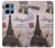 S2211 Carte postale de Paris Tour Eiffel Etui Coque Housse pour Motorola Moto G 5G (2025)