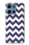 S2345 Marine Bleu Shavron Zig zag Etui Coque Housse pour Motorola Moto G 5G (2025)