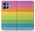 S2363 Arc en ciel Motif Etui Coque Housse pour Motorola Moto G 5G (2025)