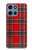 S2374 Motif Tartan Rouge Etui Coque Housse pour Motorola Moto G 5G (2025)
