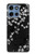S2544 Kimono japonais style Noir motif fleur Etui Coque Housse pour Motorola Moto G 5G (2025)