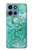 S2653 Dragon Vert Turquoise Pierre Graphique Etui Coque Housse pour Motorola Moto G 5G (2025)