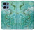 S2653 Dragon Vert Turquoise Pierre Graphique Etui Coque Housse pour Motorola Moto G 5G (2025)