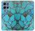 S2685 Aqua Turquoise imprimé graphique Gemme Etui Coque Housse pour Motorola Moto G 5G (2025)