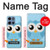 S3029 Bleu mignon Chouette Etui Coque Housse pour Motorola Moto G 5G (2025)
