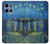 S3336 Van Gogh Nuit étoilée sur le Rhône Etui Coque Housse pour Motorola Moto G 5G (2025)