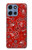 S3354 Rouge classique Bandana Etui Coque Housse pour Motorola Moto G 5G (2025)