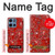 S3354 Rouge classique Bandana Etui Coque Housse pour Motorola Moto G 5G (2025)