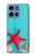 S3428 Aqua Bois Coquille d'étoile de mer Etui Coque Housse pour Motorola Moto G 5G (2025)