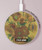 S0214 Van Gogh quinze tournesols Chargeur sans fil 15W Type-C iPhone Android Station de charge à lumière LED