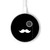 S1946 Sir Mustache Minimalisme Chargeur sans fil 15W Type-C iPhone Android Station de charge à lumière LED
