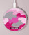 S2525 Rose Camo camouflage Chargeur sans fil 15W Type-C iPhone Android Station de charge à lumière LED