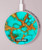 S2688 Aqua Copper Turquoise Graphic Gemme Chargeur sans fil 15W Type-C iPhone Android Station de charge à lumière LED