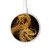 S2804 Dragon d'or imprimé chinois Chargeur sans fil 15W Type-C iPhone Android Station de charge à lumière LED