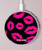 S2933 Bisous Rose Lips sur Noir Chargeur sans fil 15W Type-C iPhone Android Station de charge à lumière LED
