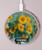S2937 Claude Monet Bouquet de tournesols Chargeur sans fil 15W Type-C iPhone Android Station de charge à lumière LED
