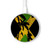 S2975 Jamaica Football Football Chargeur sans fil 15W Type-C iPhone Android Station de charge à lumière LED