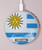 S2995 Uruguay Football Football Chargeur sans fil 15W Type-C iPhone Android Station de charge à lumière LED