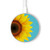 S3039 Tournesol Bleu millésimé Chargeur sans fil 15W Type-C iPhone Android Station de charge à lumière LED