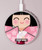 S3042 Japon fille Hina Sakura Kimono Poupée Chargeur sans fil 15W Type-C iPhone Android Station de charge à lumière LED