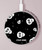 S3261 Sourire Crâne Motif Halloween Chargeur sans fil 15W Type-C iPhone Android Station de charge à lumière LED