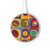 S3409 Carrés cercles concentriques Chargeur sans fil 15W Type-C iPhone Android Station de charge à lumière LED
