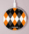 S3421 Noir Orange Blanc Argyle Plaid Chargeur sans fil 15W Type-C iPhone Android Station de charge à lumière LED